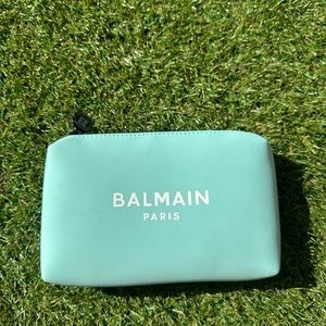 Balmain neoprene makeup bag